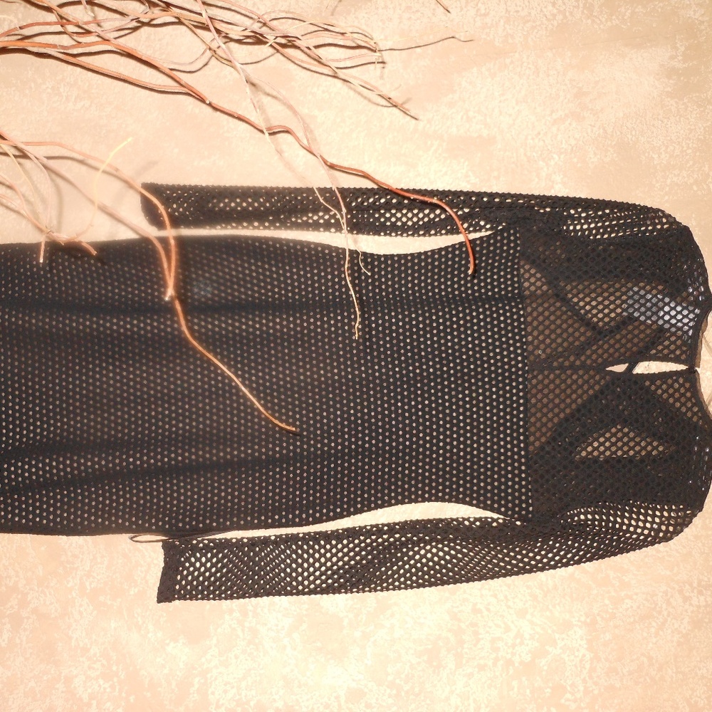 Bcbgmaxazria Jaylynn Patchwork Mesh Net Dress- Sm… - image 6